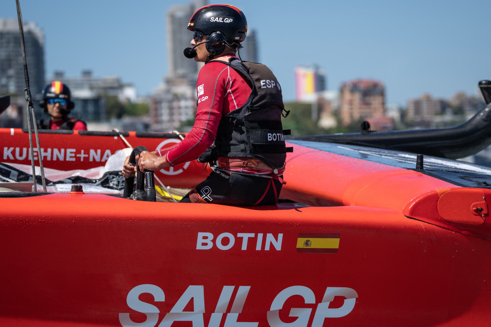 Diego Botin, en un entrenamiento previo al GP de Sidney.
